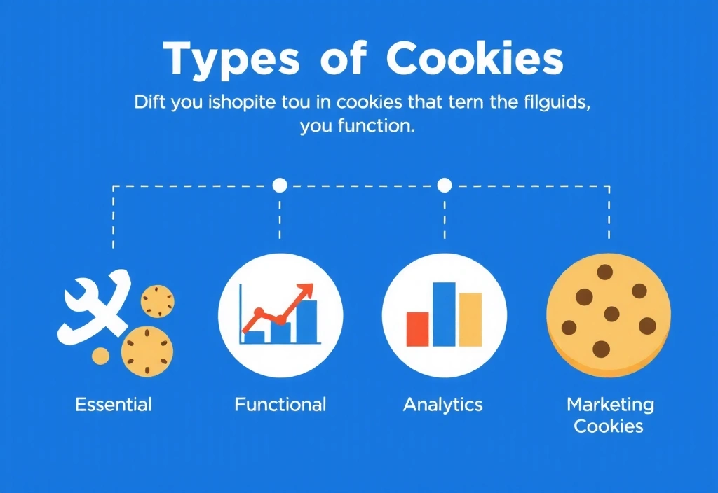 Types of cookies categorization chart